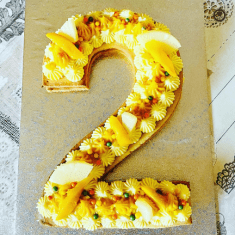 Number cake 2 ans